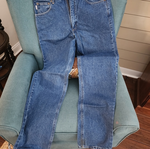 2 pr. Carhartt  36 x 36 Men's Jeans.  Relaxed Fit. 100% Cotton. Tall fit. - Picture 3 of 13